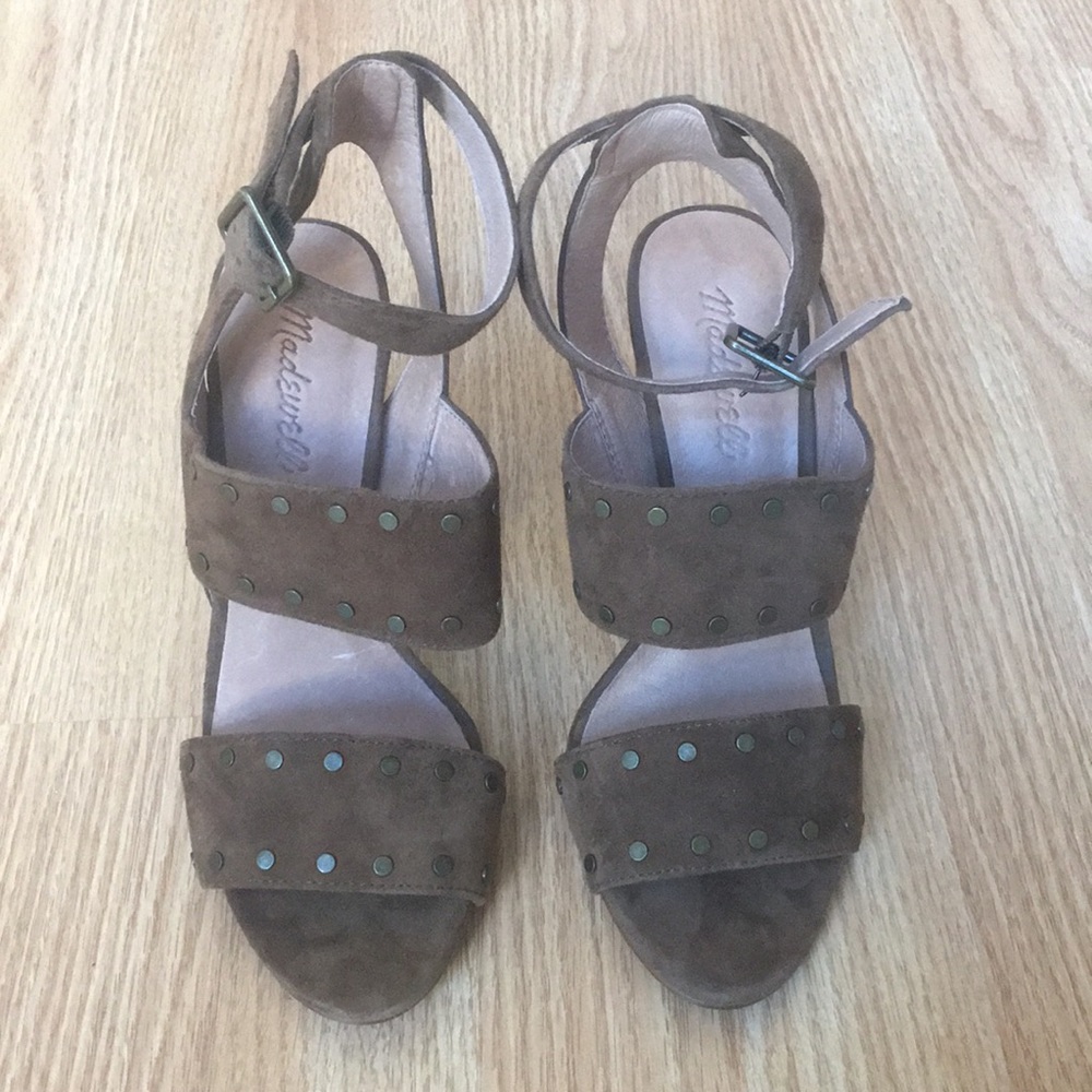 Madewell Brown Suede Heels